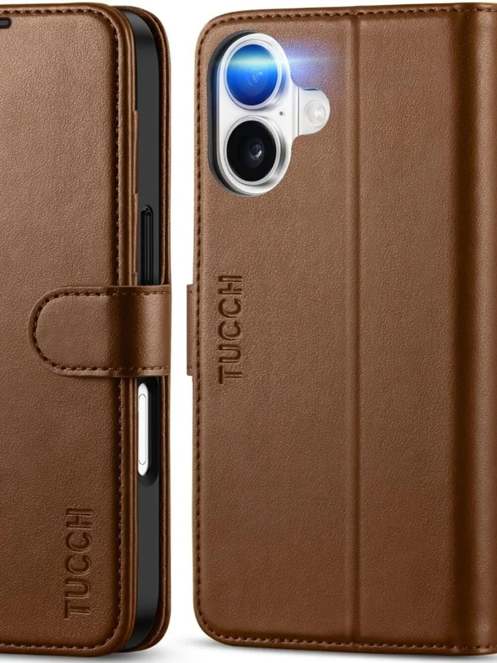 For Iphone 17 6.3 RFID Blocking 4 Card Holders Kickstand